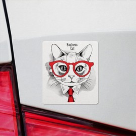 Decal Stickers of Cat Business Premium Indoor (No Waterproof) Vinyl Decal Stickers for Laptop Phone Accessory Helmet Car Window Mug Tuber Cup Door Wall Decoration NVCVER3g22420BL