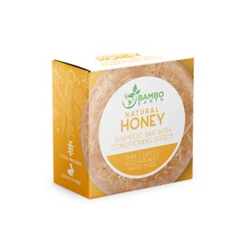 Solid Shampoo Bar And Conditioner Effect Hair Soap – Natural Shampoo Bars For Hair With Plant Based Essential Oils And Zero Waste Biodegradable Packaging (Honey)