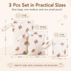 KIVORA 3 PCS Wet Bags for Babies - Bear Nappy