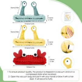 2 Pack Spa Headband Makeup Brush Set, Bowknot Hair Bands With Silicone Face Mask Brush, Coral Fleece Elastic Headband for Face Washing Shower Sports Makeup Beauty Skincare