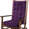 FlyGulls Rocking Chair Cushions Indoor Velvet Chair Pads High Back