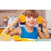 BignzwUra 24PCS Little Orange Cutie Themed Party Rubber Bracelets Tangerine