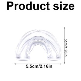 LuLiyLdJ 2 Pack Teeth Splints Clear Bite Box Sports Mouth Guard Mouth Guard Box Martial Arts Splints Football Hockey Taekwondo Baseball Handball Rugby Teeth Grinding