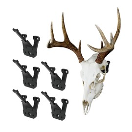Prized Possessions Sturdy European Mount Skull Hanger. Low Profile. USA Based Company. Secure Your Euro Mount with Peace of Mind! Show Off Your Deer Skull Mount! (Modular Hook, 5, Count)
