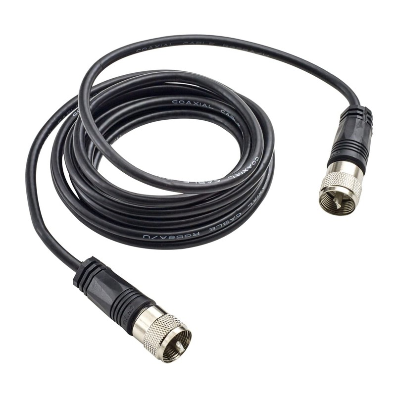 RoadPro RP-9CC 9-Feet RG58AU Cable with PL-259 Connectors for CB