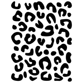 Leopard Print Vinyl Decal, Leopard Pattern Wall Stickers, Animal Print Irregular Dots Leopard Spots Decals for Kids Bedroom Nursery Living Room Home Decoration (Large)