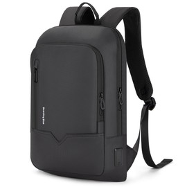 Boardingblue Business Smart Backpack Waterproof fit 15.6 Inch Laptop Backpack with USB Charging Port,Travel Durable Backpack (Black)