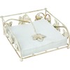 Antique Cream Wine Leaf Napkin Holder