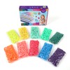 IQBOX 1000 Pcs Cloth Loom Bands Refill for Bracelet Making