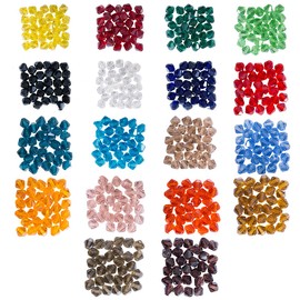 LONGWIN Lot 540pcs Glass Bicone Beads 8mm Crystal Beads Jewelry Making Supply for DIY Projects, Bracelets, Necklaces, Earrings