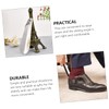 Healeved 2pcs Portable Stainless Steel Shoehorn with Hanging Ring Ergonomic