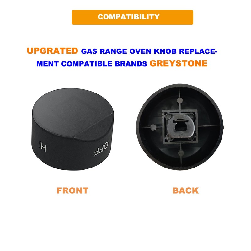 GABEROAD [Upgraded RV Gas Range Oven Knob Replacement Compatible with
