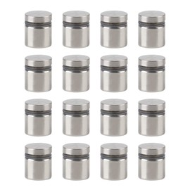 INCREWAY 16 Pcs Glass Standoff Screws, 25 x 25mm Stainless Steel Wall Mount Advertising Nails Wall Standoff Holder for Sign Displays