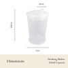 Plastic Beaker with Drinking Lid - Pack of 10 |