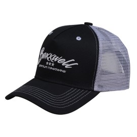 Bexxwell Trucker Cap Black/Grey with 3D Lettering Embroidery (Perfect Fit, Cap, Black, Grey, Grey, Trucker Cap, Logo, Cap, Unisex), black