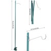 Outdoor Portable Aluminum Alloy Lamp Holder Camping Folding Hanging Light