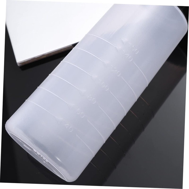OHPHCALL 2pcs Hair Dye Bottles Shampoo Bottles White Nozzle Travel