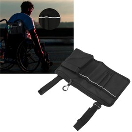 Wheelchair Side Bag - Enhanced Storage & Night Visibility Pouch for Mobility Aid Users