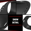CROSSDESIGN Pair Black Fog Light Bezel Fog Lamp Trim Cover