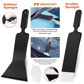 WRAPXPERT Window Tint Kit for Car Tint Tools Windshield Back Window Tinting Tools with Bulldozer Squeegee Scrubber Paddle, Film Cutter, Blade Scraper for Car Wrapping, Vinyl Film Installation