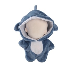 JP Number Doll Clothing 3.9 / 4.3 / 4.7 inches (10 / 11 / 12 cm) Stuffed Animal Clothes Changeable Outfits Oshi Doll Mini Doll Animal Series (Blue Shark)