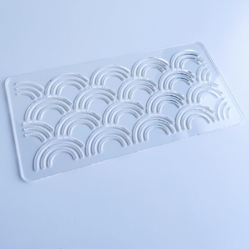 Clear Acrylic Sashiko Stencil, Embroidery Pattern Template, Quilting Stencil Tool