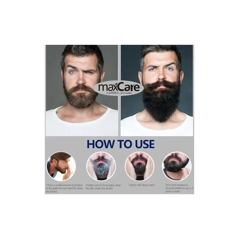 Shampoo Para Hombre Barber Barba Cabello Maxcare