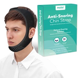 Anti Snoring Chin Strap, Stop Snoring Solution, Effective Anti Snoring Devices, Adjustable and Breathable Snoring Chin Strap for Men and Women