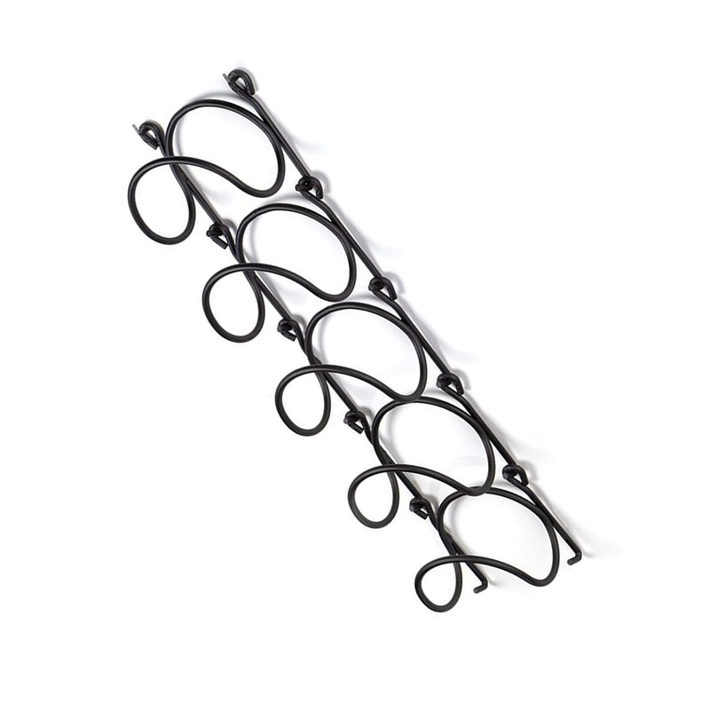 NOENNULL Wall Mounted Wine Racks Metal Wine Storage Shelf Wine