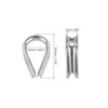 PATIKIL M12 316 Stainless Steel Thimble for 1/2" Dia Wire