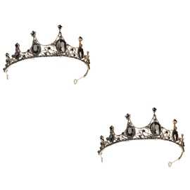 FRCOLOR 2pcs Fairy Tiara Bridal Wedding Decorations Crystal Crown for Women Bridal Crown