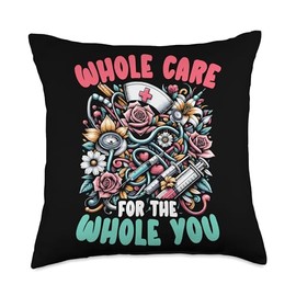 Registered Nurse Healthcare Medical RN Holistic Nurse Throw Pillow