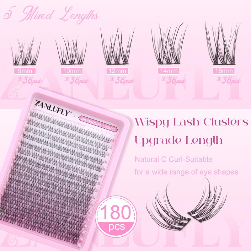 Lash CLusters Wispy Eyelash Clusters Natural Lash Extensions C Curl