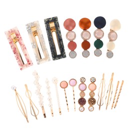 minkissy 20pcs Women Hair Clips French Pin Hair Barrettes Accessories for Girls Metal Clip Set