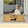 BAYOGITA Funny Dachshund Welcome Mat for Front Door, Don't Trip