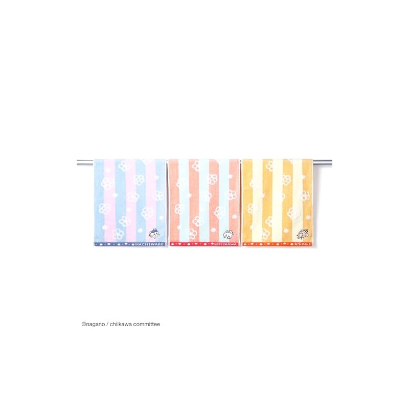 Chiikawa Bee Face Towel, Pink, Flower, Non-Twisted Yarn, 41-1222150, Approx.