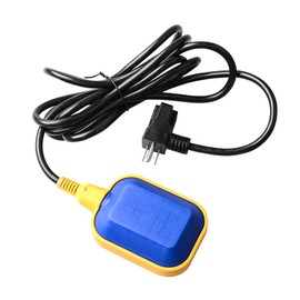 OELFFOW Sump Pump Universal Tethered Float Switch AC 15A 110~250V Piggyback Style Plug with 10 Feet Cord, Used in Sewage Pump, Water Tank, Septic Tank Pump, etc.
