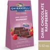GHIRARDELLI Dark Chocolate Raspberry Squares, 5.32 Oz Bag
