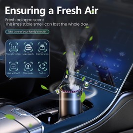 Smart Car air Fragrance/Car air freshener/Car Diffuser for Auto Home Office Bedroom,Auto On/Off,3-Modes Adjustable, Built-in Battery,Starry Light,Lasts for 24 Weeks,Cologne