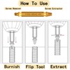 Llewyn Screw Extractor Damaged Screw-Remover - 6 Pcs HSS 6542