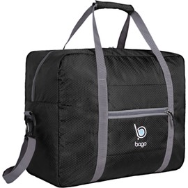 Bago 45x36x20 underseat Cabin Bag for EasyJet Airlines - Small Under seat Cabin Bag Duffle - Fits as EasyJet Cabin Bag 45x36x20 - Small Carry On Hand Luggage Bags for Air Travel (Black)