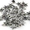 100 Sets 12MM Silver Star Rivets for Leather Star Rivet