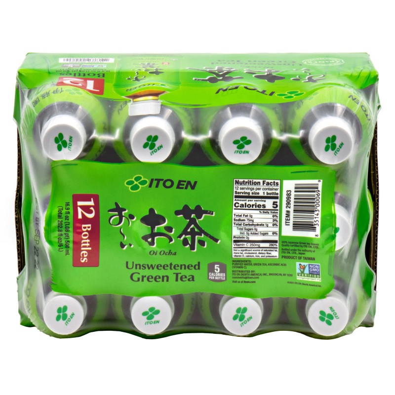 Ito En Oi Ocha Unsweetened Green Tea, 16.9 Fl Oz,