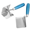 QWORK® 2 Pieces Corner Trowel Rustproof 80 x 60 mm