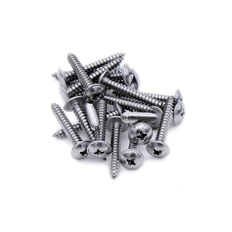 No.6 x 1 (3.5mm x 25mm) Pozi Flanged Self-Tapping Screw