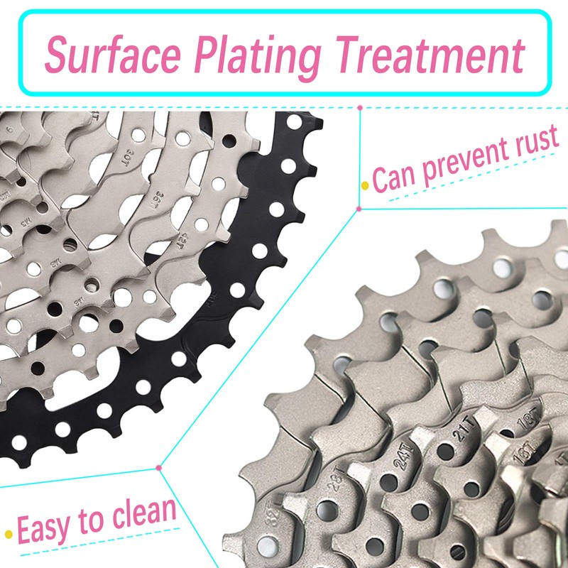 LANXUANR 10 Speed Mountain Bicycle Cassette Fit for MTB Bike,