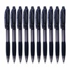 ArrowRT Retractable Ballpoint Pens, BLACK, Fine Point (0.7mm), Pack of