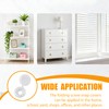150 PCS White Screw Caps Plastic Hinged Screw Cover Caps,