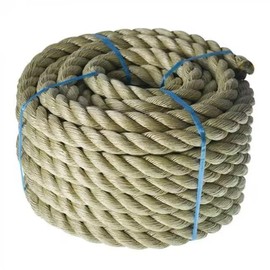 LiGuVCY 1 inch 50 FT 3 Strand Rope ProManila - UnManila PPTwisted, Polypropylene Rope Cordage, Artificial Manila Rope for Indoor and Outdoor Decoration and Beautification, Camping, Swing