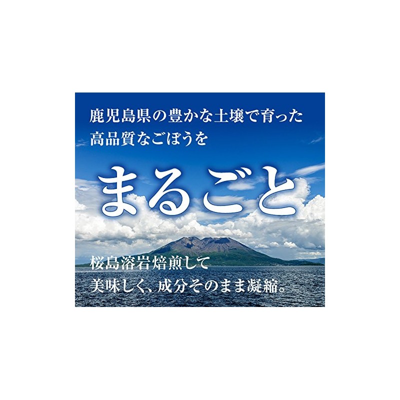 NICHIGA(ニチガ) 鹿児島県産 ごぼう茶 300ｇ 桜島溶岩焙煎 まるごと皮付きゴボウ茶 (牛蒡茶) ノンカフェイン [01]